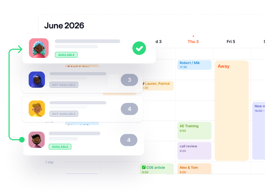 Athena reassigned a full day of demos in 5 minutes